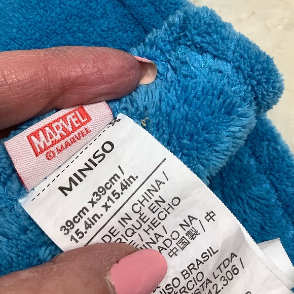 Miniso Marvel Captain America Plush Lovey Security Blanket Toy - Picture 10 of 16